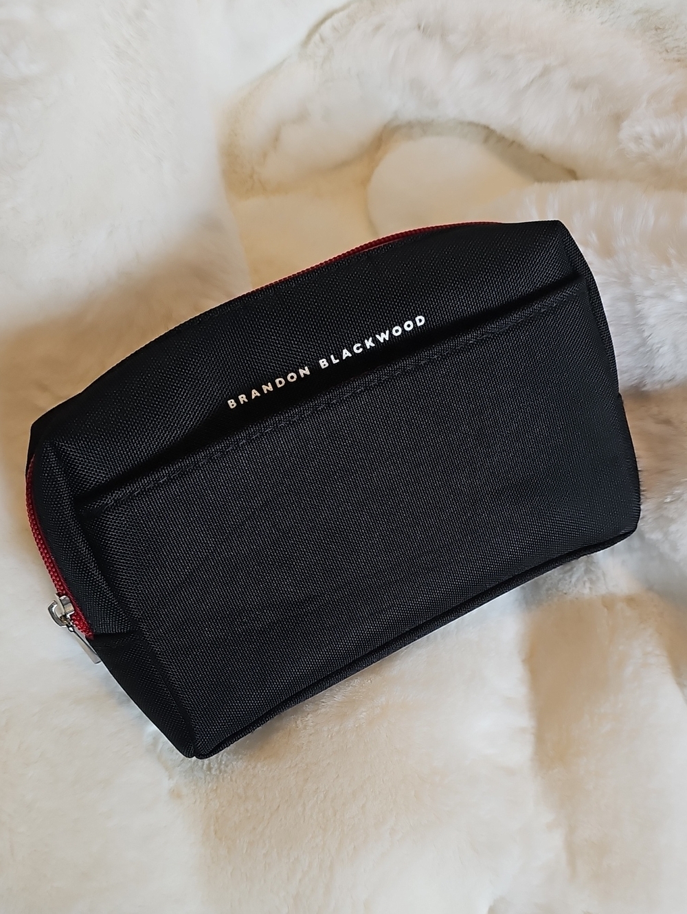 MAKE AN OFFER! Brandon Blackwood American Airlines Flagship Black Toiletry Bag
